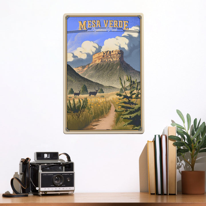 Mesa Verde National Park, Colorado, Lithograph, Metal Signs Metal Lantern Press 