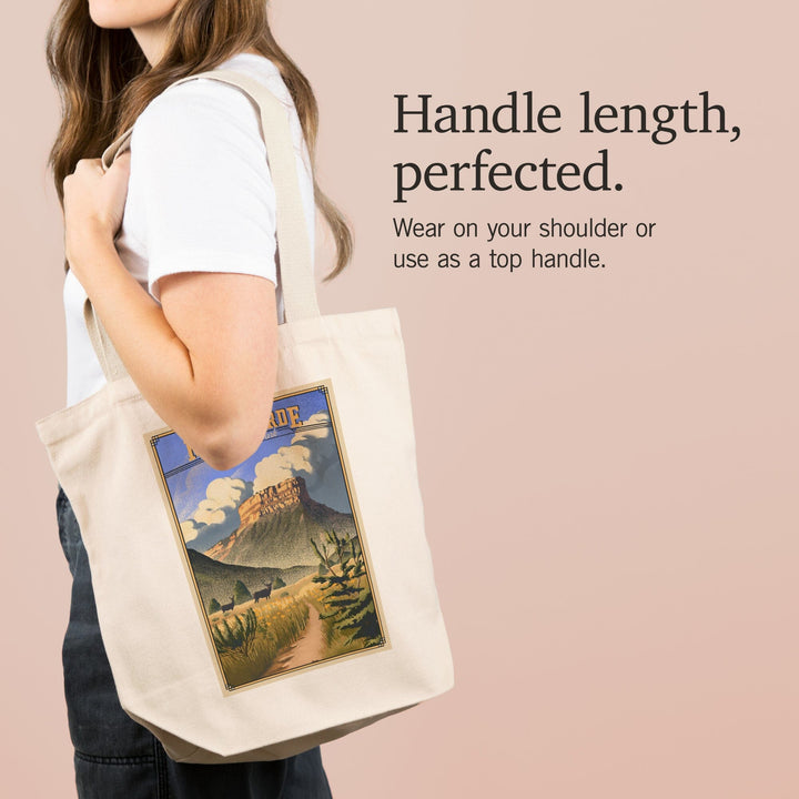 Mesa Verde National Park, Colorado, Lithograph, Tote Bag Totes Lantern Press 