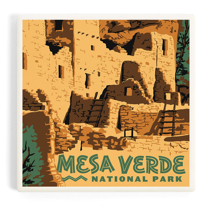 Mesa Verde National Park, Explorer Series, Coasters Coasters Lantern Press 