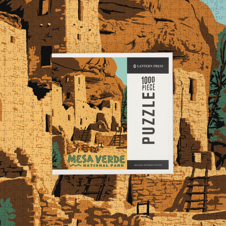 Mesa Verde National Park, Explorer Series, Jigsaw Puzzle Puzzle Lantern Press 