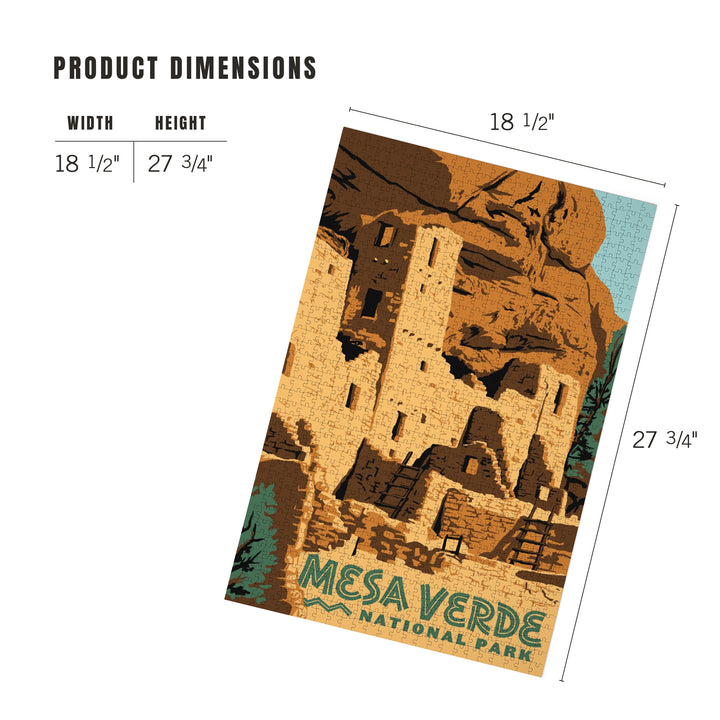 Mesa Verde National Park, Explorer Series, Jigsaw Puzzle Puzzle Lantern Press 