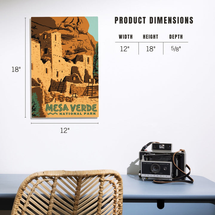 Mesa Verde National Park, Explorer Series, Lantern Press Artwork, Wood Signs and Postcards Wood Lantern Press 