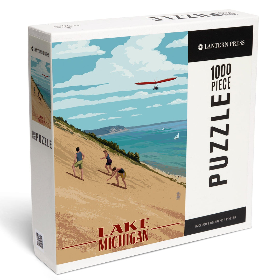 Michigan, Dunes, Jigsaw Puzzle Puzzle Lantern Press 
