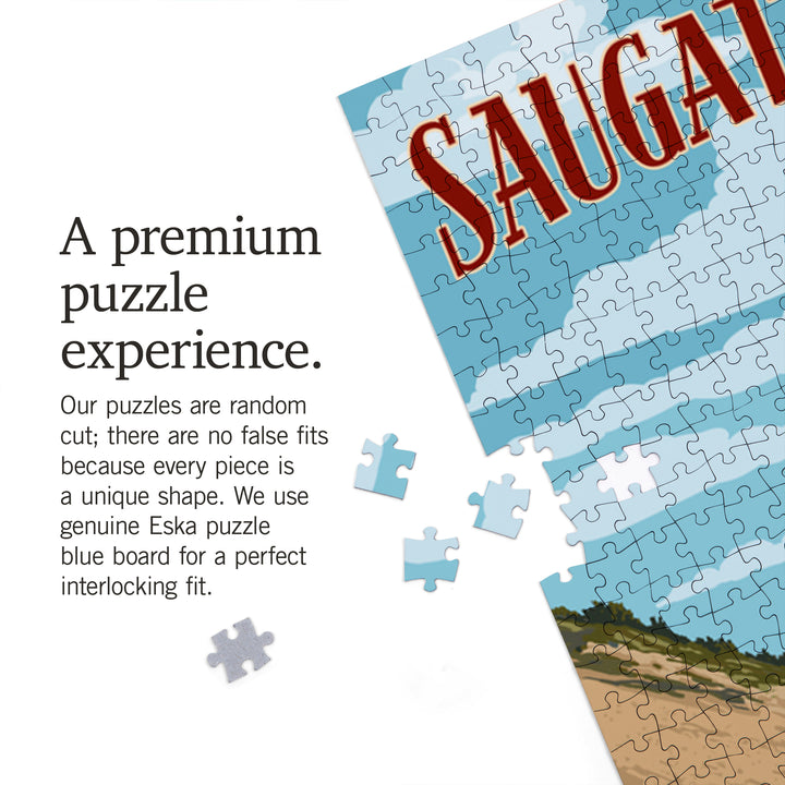 Michigan, Saugatuck Dunes, Jigsaw Puzzle Puzzle Lantern Press 