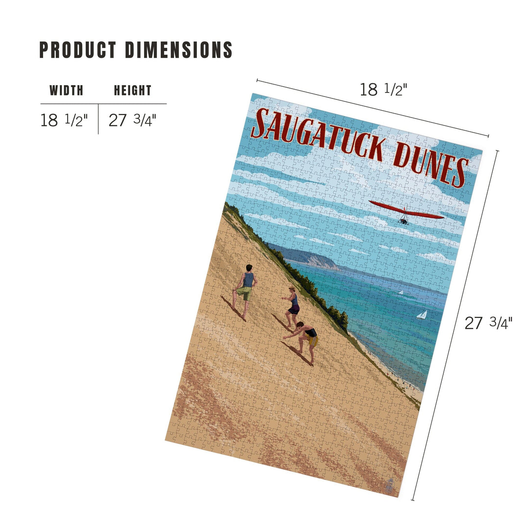 Michigan, Saugatuck Dunes, Jigsaw Puzzle Puzzle Lantern Press 