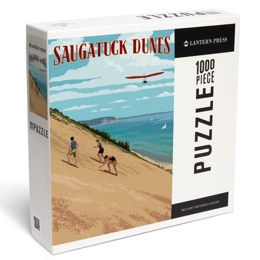Michigan, Saugatuck Dunes, Jigsaw Puzzle Puzzle Lantern Press 