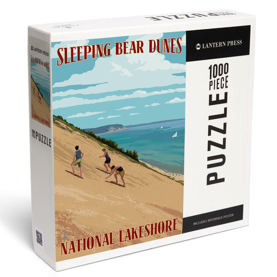 Michigan, Sleeping Bear Dunes, Jigsaw Puzzle Puzzle Lantern Press 
