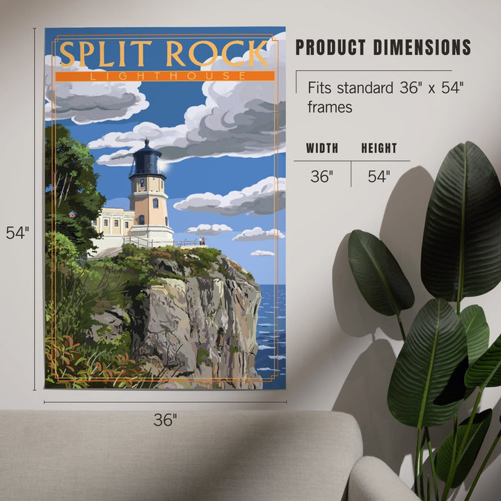 Minnesota, Split Rock Lighthouse, Art & Giclee Prints Art Lantern Press 
