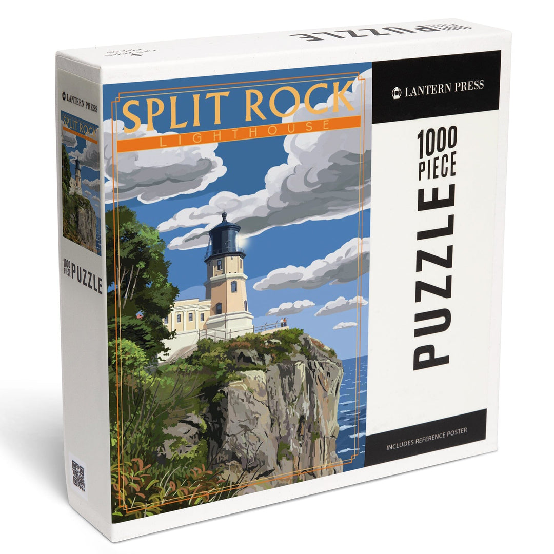 Minnesota, Split Rock Lighthouse, Jigsaw Puzzle Puzzle Lantern Press 