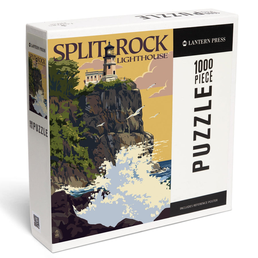 Minnesota, Split Rock Lighthouse on Lake Superior, Jigsaw Puzzle Puzzle Lantern Press 