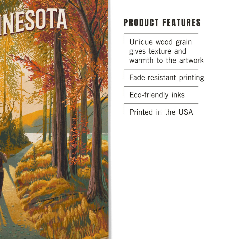 Minnesota, Walk In The Woods, Day Hike, Wood Signs and Postcards Wood Lantern Press 