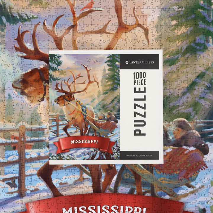 Mississippi, Sleigh Ride, Jigsaw Puzzle Puzzle Lantern Press 