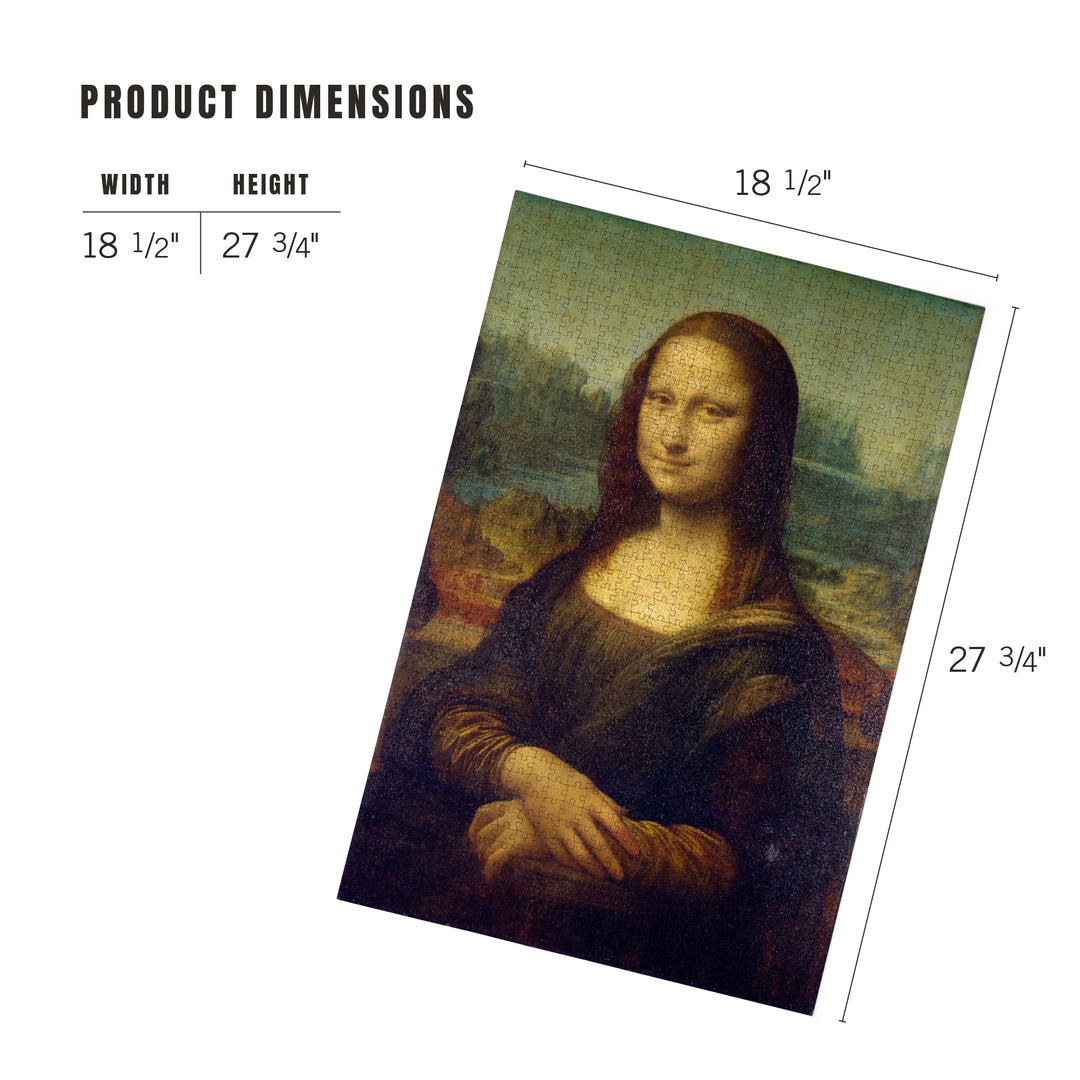 Mona Lisa (Artist: Leonardo da Vinci) c. 1503, Masterpiece Classic, Jigsaw Puzzle Puzzle Lantern Press 