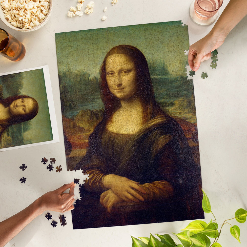 Mona Lisa (Artist: Leonardo da Vinci) c. 1503, Masterpiece Classic, Jigsaw Puzzle Puzzle Lantern Press 