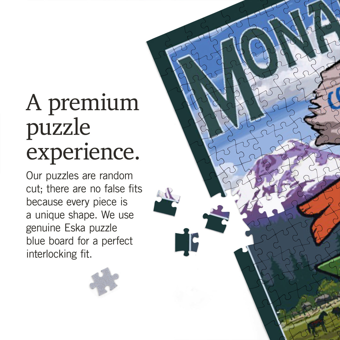 Monarch Crest, Colorado, Destination Signpost, Jigsaw Puzzle Puzzle Lantern Press 