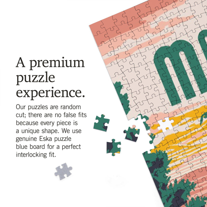 Montana, Explorer Series, Jigsaw Puzzle Puzzle Lantern Press 
