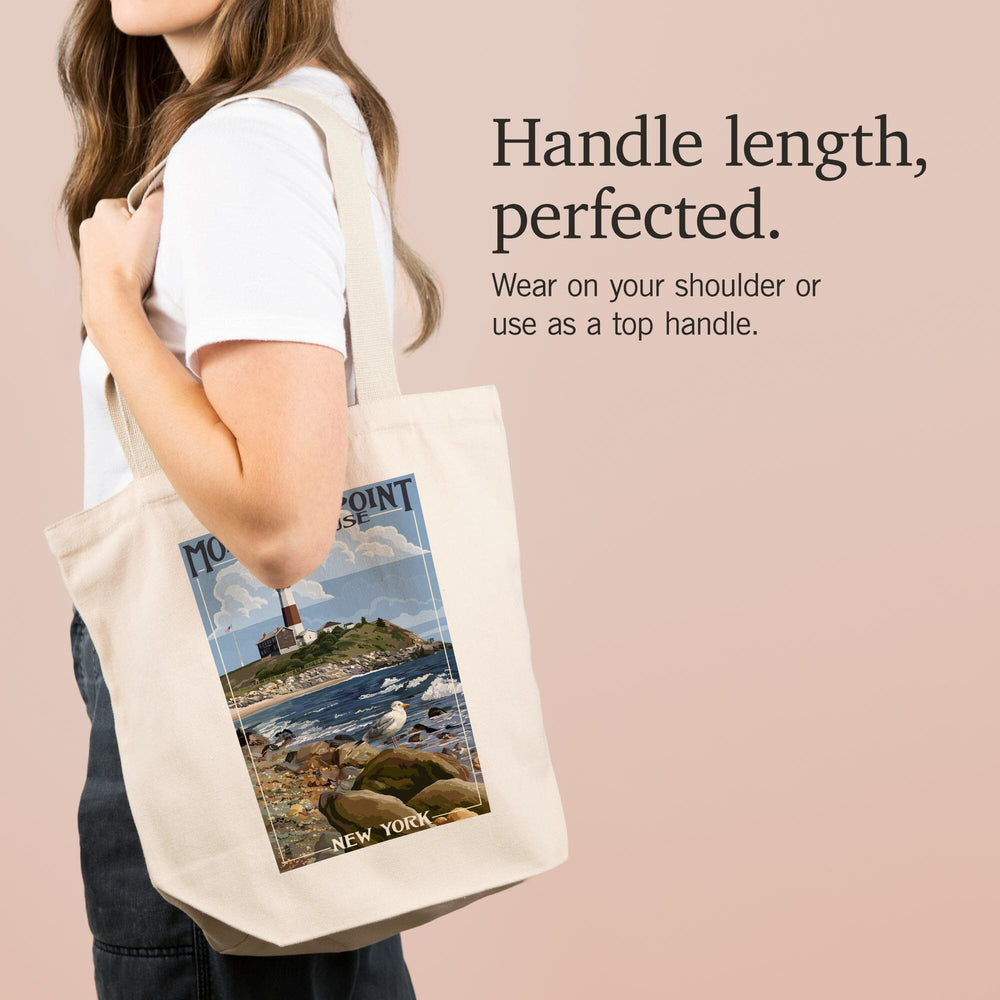 Montauk Point Lighthouse, New York, Tote Bag Totes Lantern Press 