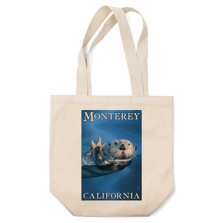 Monterey, California, Sea Otter, Tote Bag Totes Lantern Press 