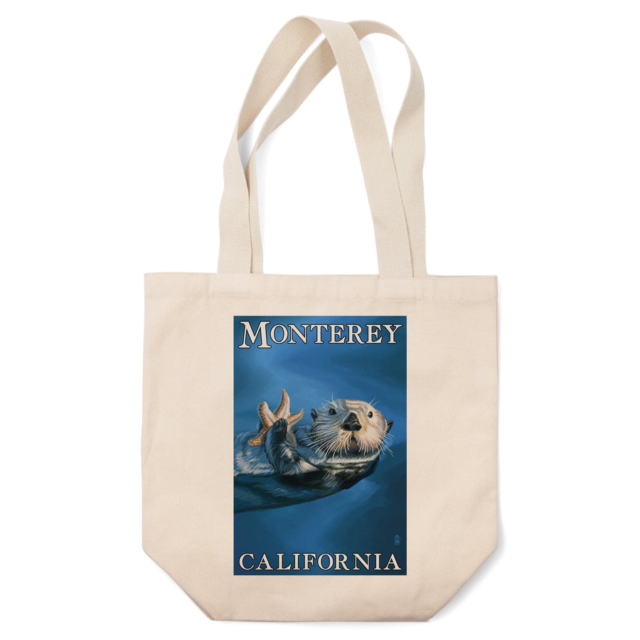 Monterey, California, Sea Otter, Tote Bag Totes Lantern Press 