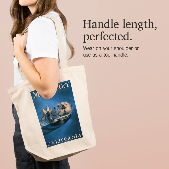 Monterey, California, Sea Otter, Tote Bag Totes Lantern Press 