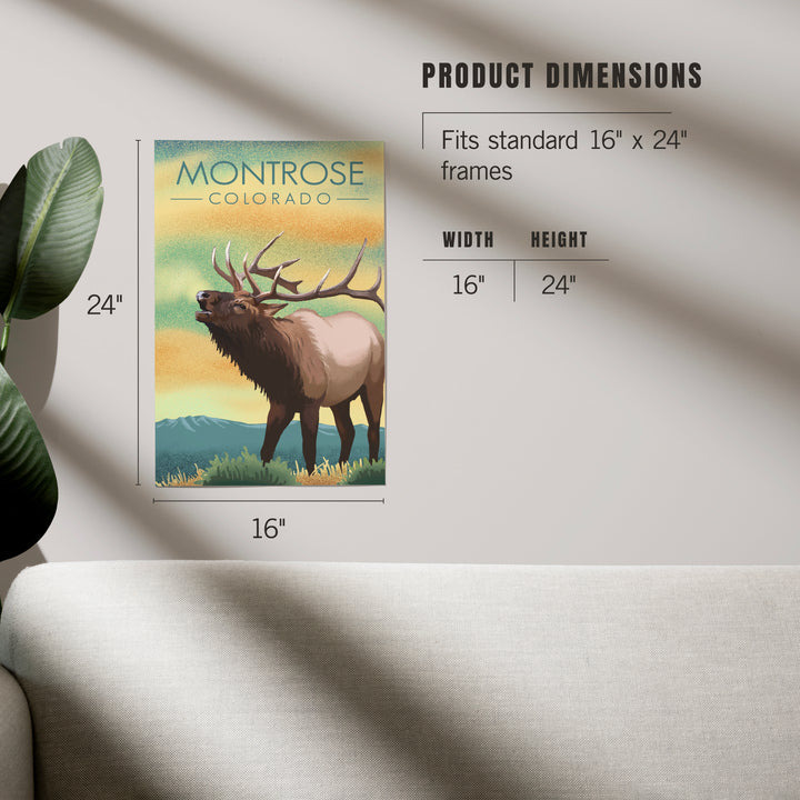 Montrose, Colorado, Lithograph, Art & Giclee Prints Art Lantern Press 