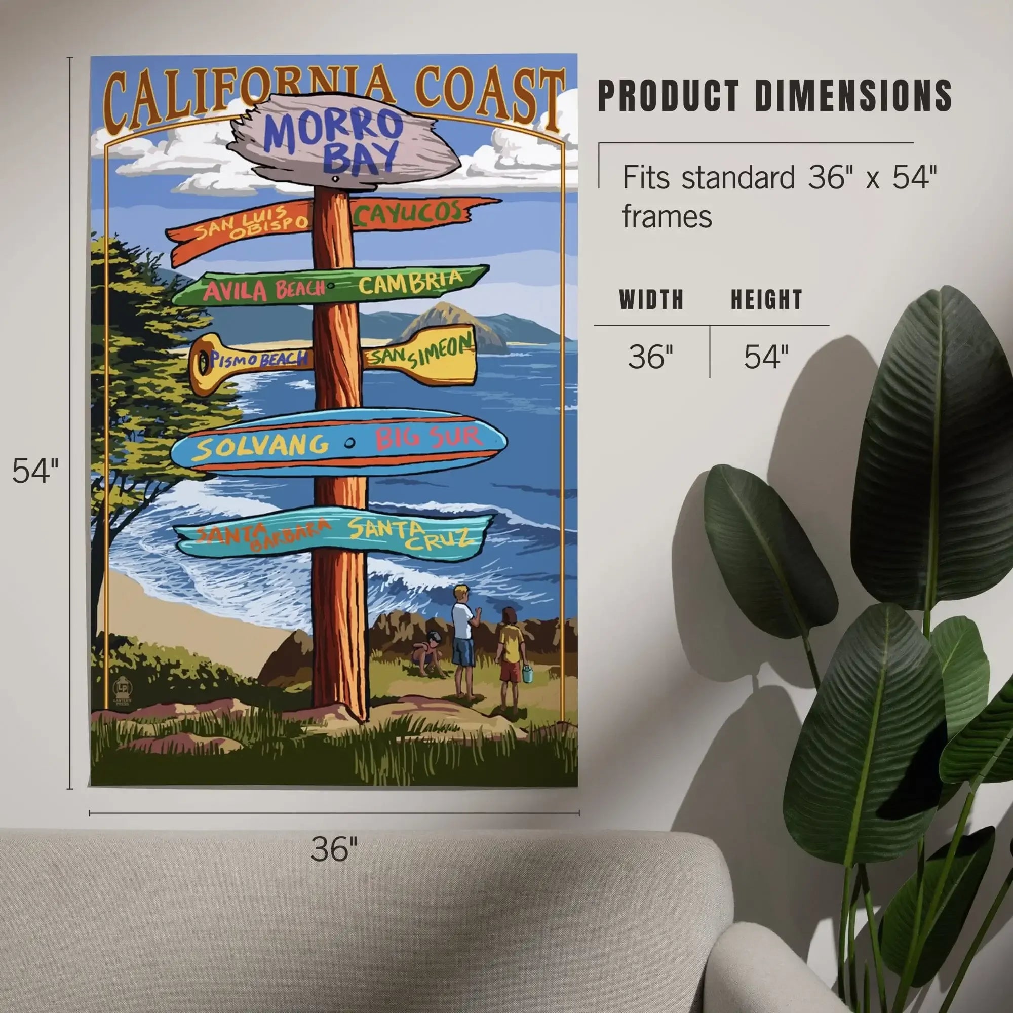 Morro Bay, California, Destinations Sign art prints, metal signs