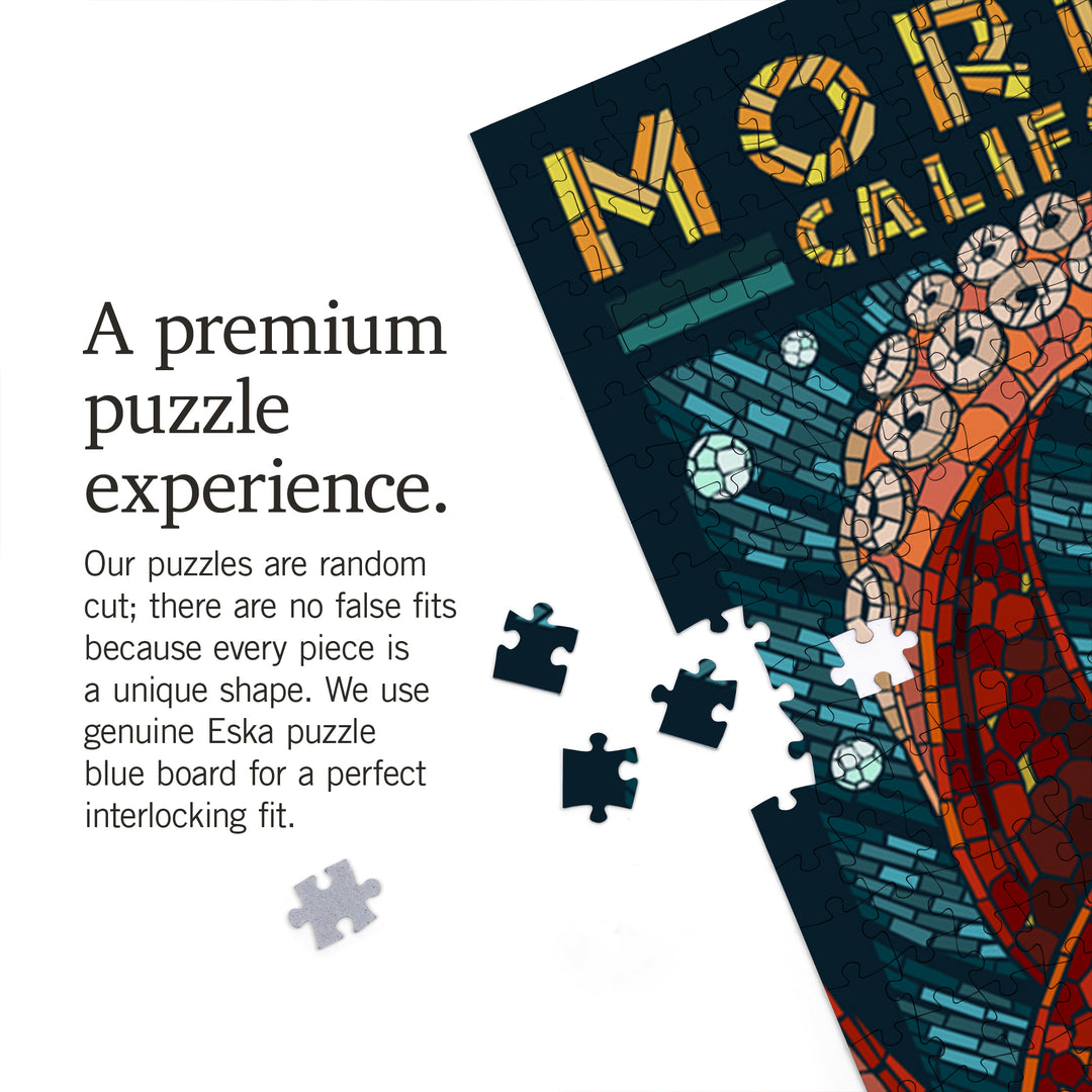 Morro Bay, California, Octopus Mosaic, Jigsaw Puzzle Puzzle Lantern Press 