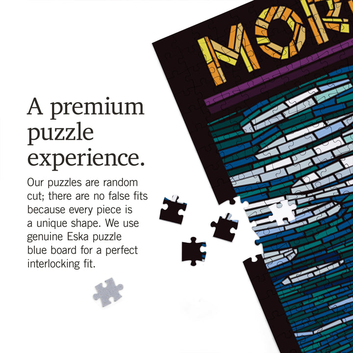 Morro Bay, California, Sea Otter, Mosaic, Jigsaw Puzzle Puzzle Lantern Press 