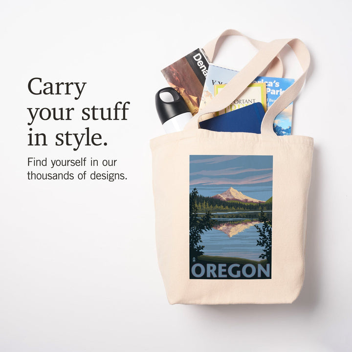 Mount Hood from Lost Lake, Oregon, Tote Bag Totes Lantern Press 