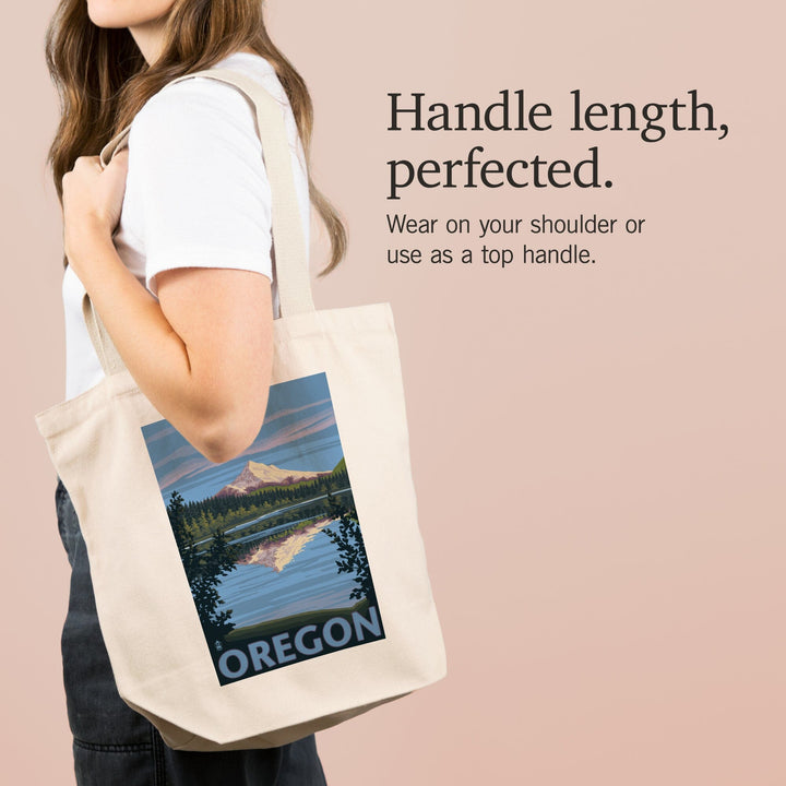 Mount Hood from Lost Lake, Oregon, Tote Bag Totes Lantern Press 