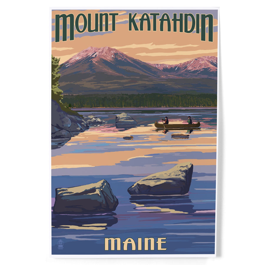 Mount Katahdin, Maine, Art & Giclee Prints Art Lantern Press 