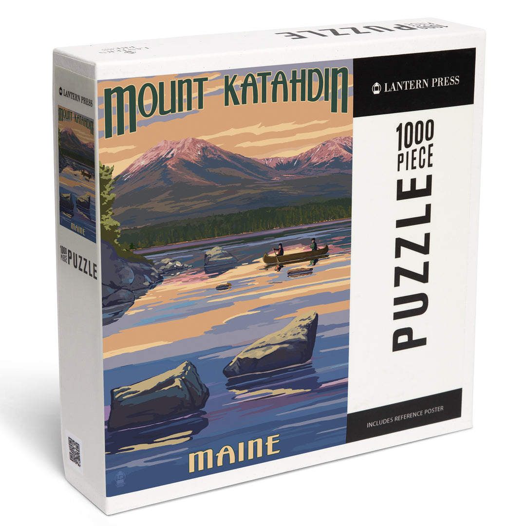 Mount Katahdin, Maine, Jigsaw Puzzle Puzzle Lantern Press 