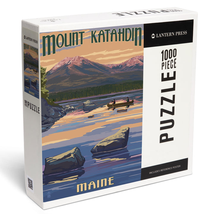Mount Katahdin, Maine, Jigsaw Puzzle Puzzle Lantern Press 