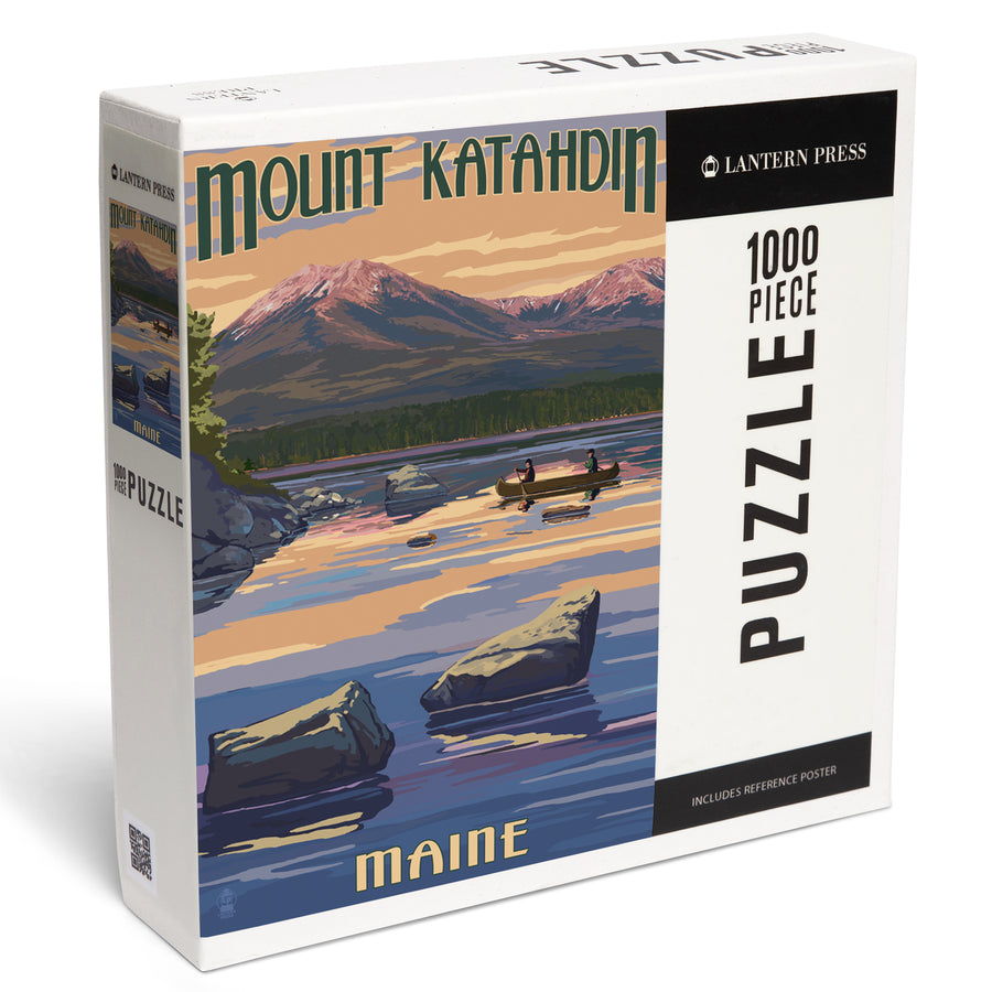 Mount Katahdin, Maine, Jigsaw Puzzle Puzzle Lantern Press 