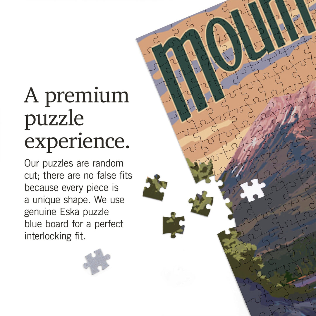 Mount Katahdin, Maine, Jigsaw Puzzle Puzzle Lantern Press 