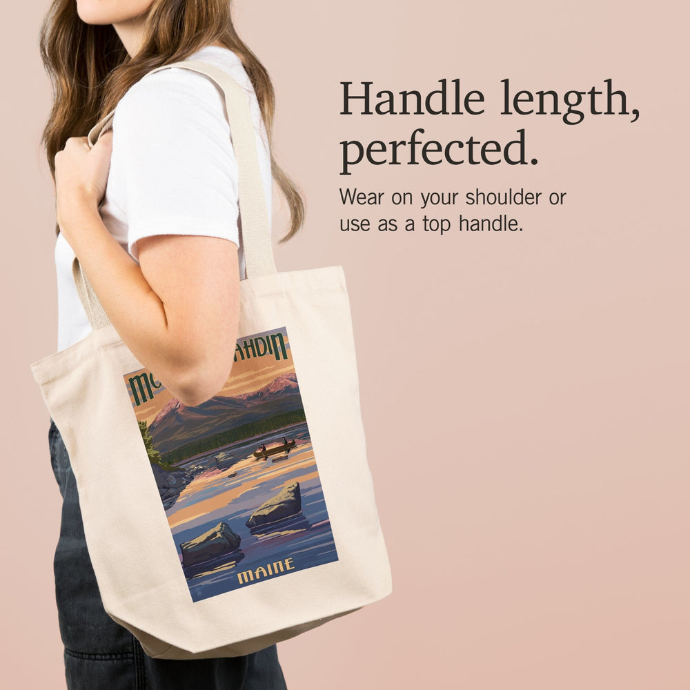 Mount Katahdin, Maine, Tote Bag Totes Lantern Press 
