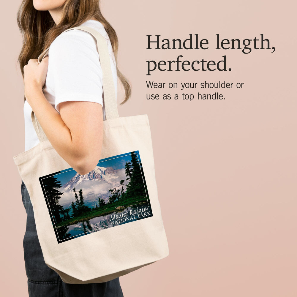 Mount Rainier National Park, Reflection Lake, Tote Bag Totes Lantern Press 