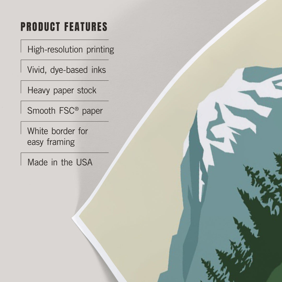 Mount Rainier National Park, Washington, Bears, Art & Giclee Prints Art Lantern Press 
