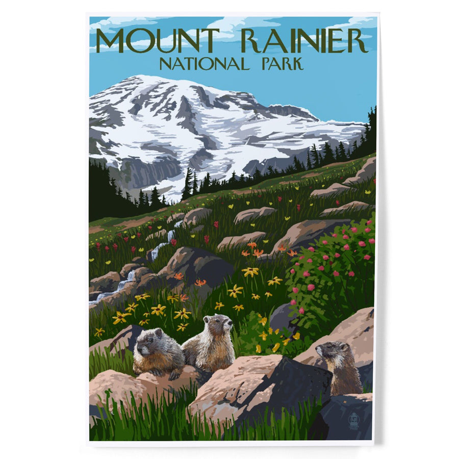 Mount Rainier National Park 3D Wooden Art