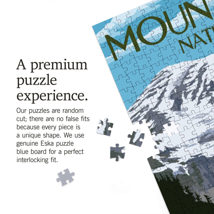 Mount Rainier National Park, Washington, Meadow and Marmots, Jigsaw Puzzle Puzzle Lantern Press 