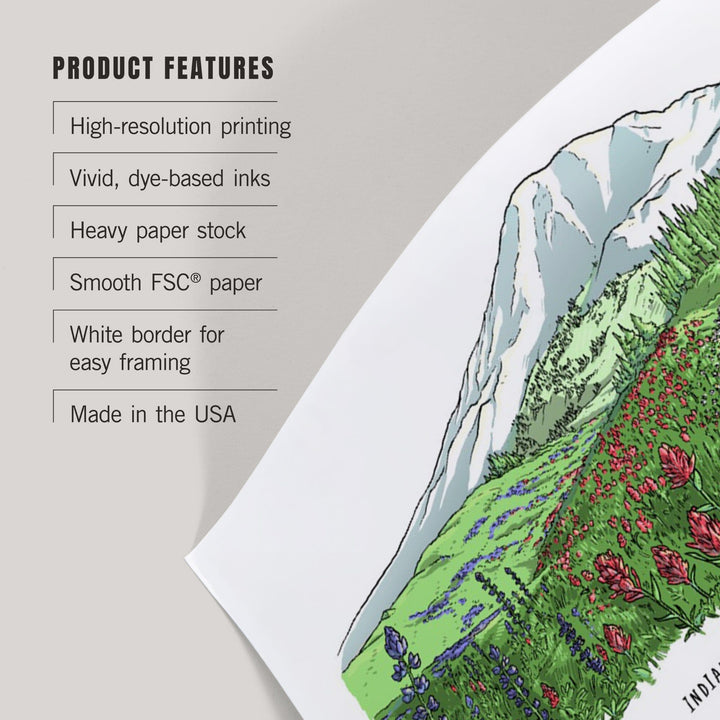 Mount Rainier National Park, Washington, Wildflower Montage, Art & Giclee Prints Art Lantern Press 