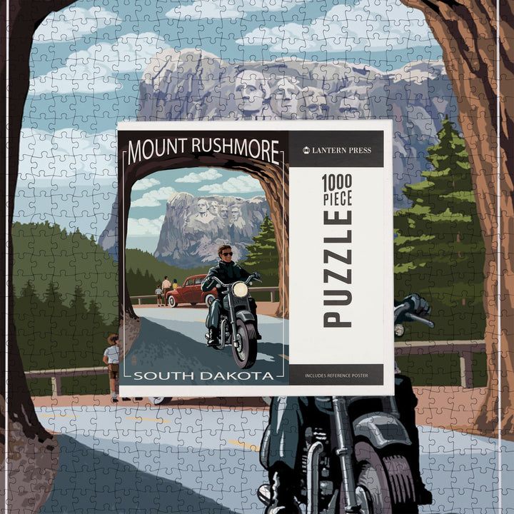 Mount Rushmore National Memorial, South Dakota, Tunnel Scene, Jigsaw Puzzle Puzzle Lantern Press 
