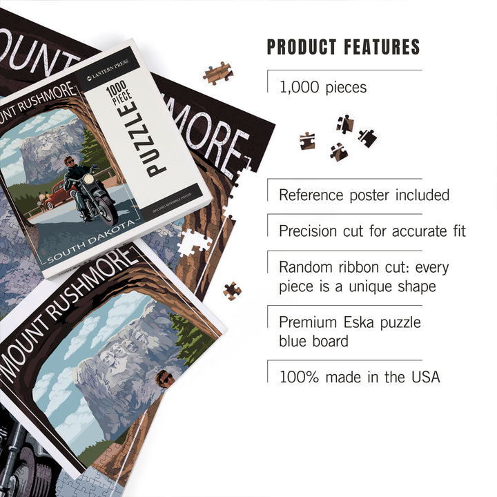 Mount Rushmore National Memorial, South Dakota, Tunnel Scene, Jigsaw Puzzle Puzzle Lantern Press 