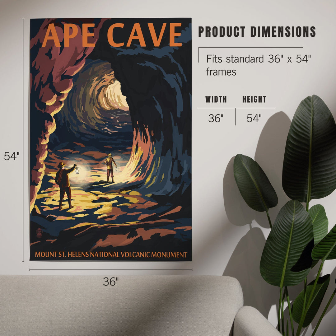 Mount St. Helens, Washington, Ape Cave, Sunset View, Art & Giclee Prints Art Lantern Press 