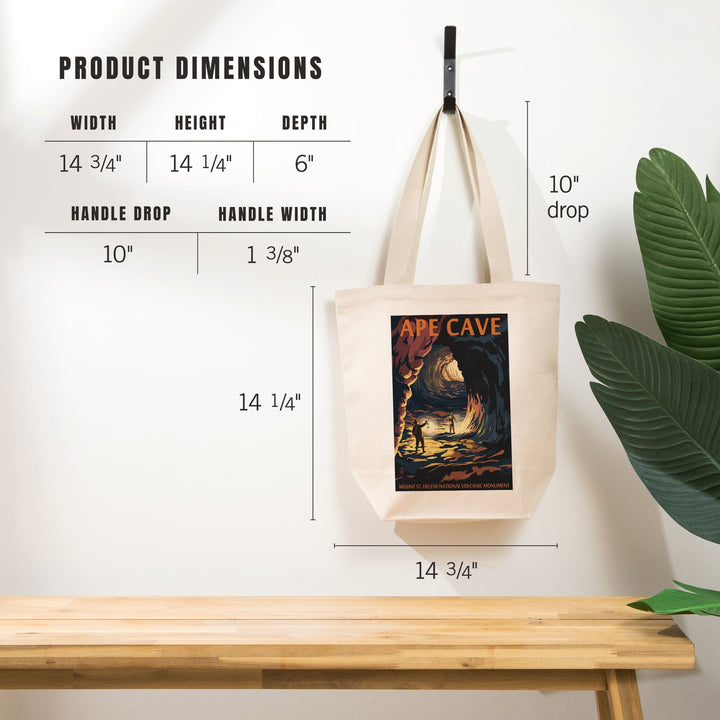 Mount St. Helens, Washington, Ape Cave, Sunset View, Tote Bag Totes Lantern Press 