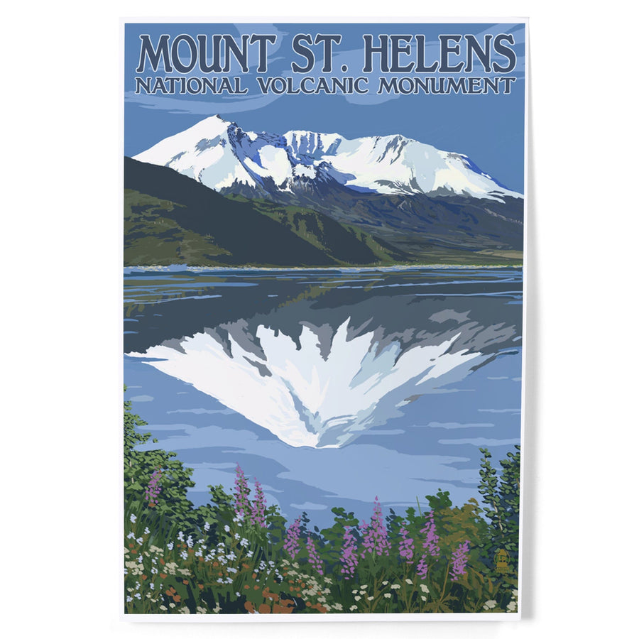 Mount St. Helens, Washington, Before and After Views, Art & Giclee Prints Art Lantern Press 