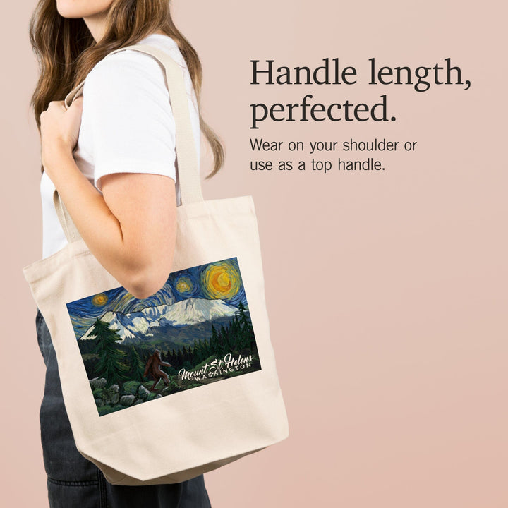 Mount St Helens, Washington, Bigfoot, Starry Night, Tote Bag Totes Lantern Press 