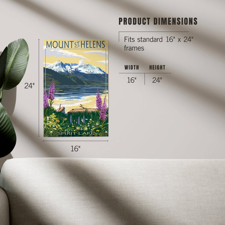 Mount St. Helens, Washington, Spirit Lake, Art & Giclee Prints Art Lantern Press 