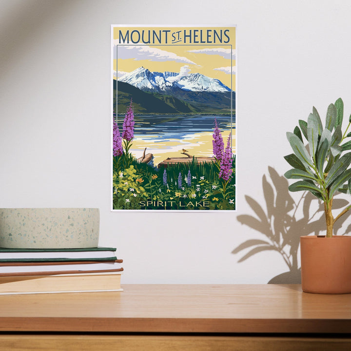 Mount St. Helens, Washington, Spirit Lake, Art & Giclee Prints Art Lantern Press 