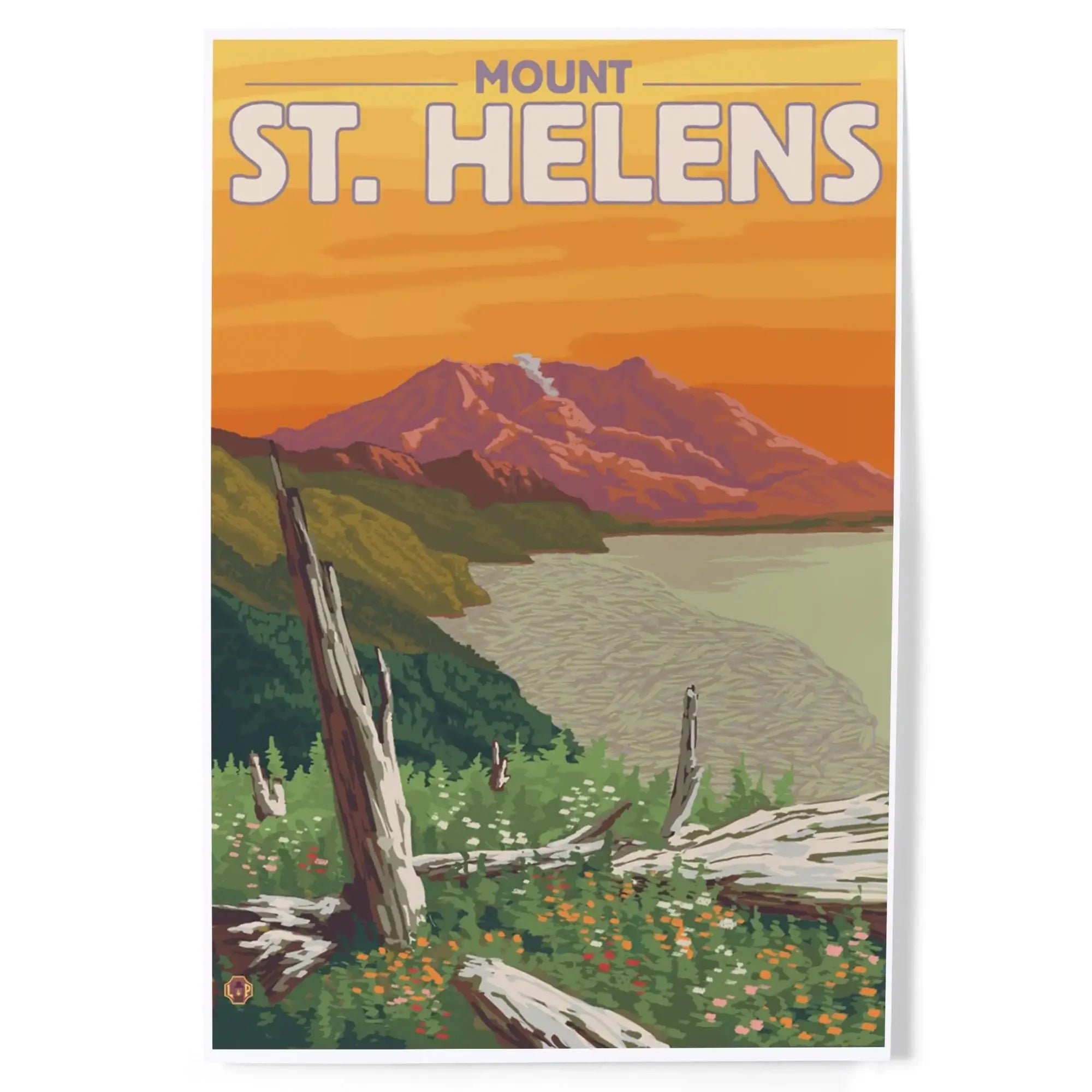 Mount St. Helens, Washington, Sunset View art prints, metal signs